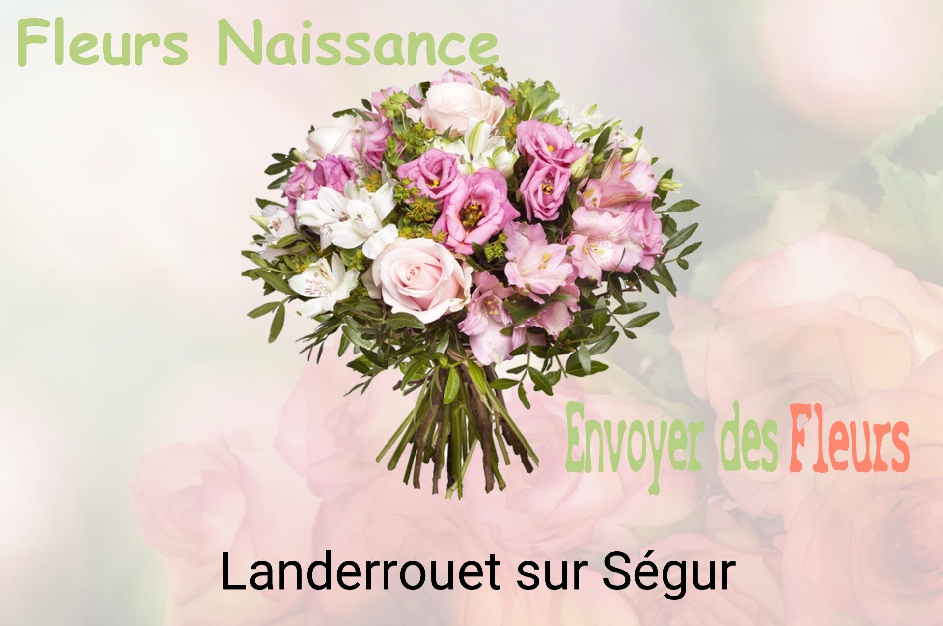 Bouquet de fleurs de naissance livré à Landerrouet-sur-Ségur